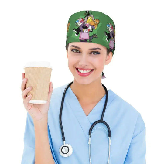 Personalisierte Die Simpsons Cartoon Cartoon medizinisches Personal Scrubs Hut Männer Frauen medizinische Krankenpflege chirurgische Scrub Kappen MedSurgery Store für digitale Gesundheit