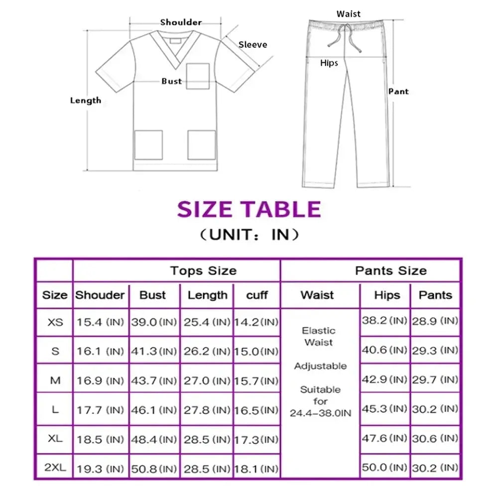 Set von medizinischen Uniformen für Männer und Frauen, Arbeitskleidung für Ärzte, Krankenschwestern, Zahnklinik, Schönheitssalon CJdropshipping
