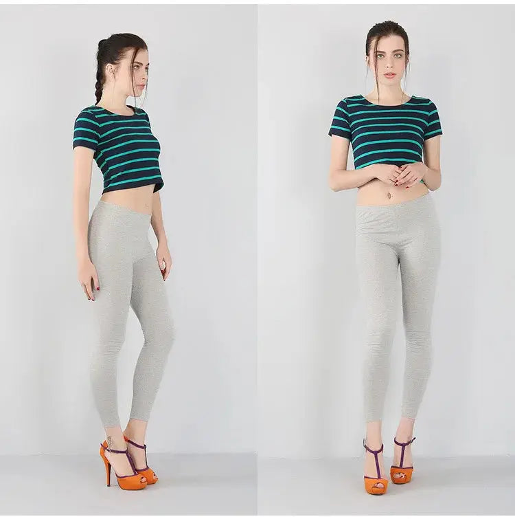 Bambusfaser-Stretch-Leggings für Frauen, Neun-Punkt, lässig, Übergröße, Frühling, Sommer und Herbst, neu von 2024 DSers Fulfillment