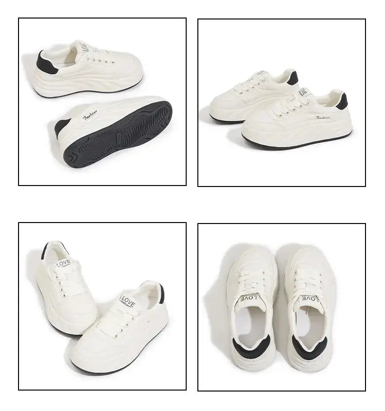 Frauen Weiße Schuhe 2025, Neue Flache Turnschuhe, Koreanischer Stil, Casual Sport, Vielseitige Brotschuhe MedSurgery Store For Digital Health