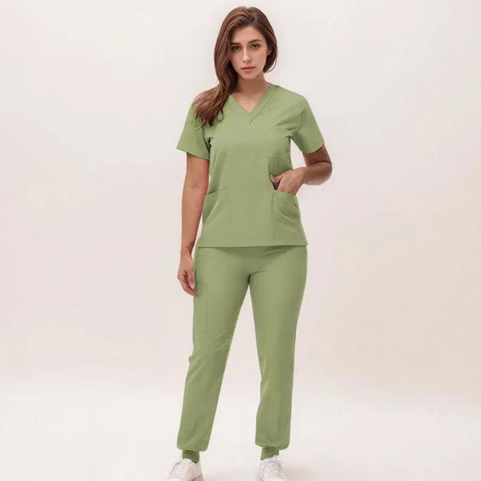 2025 neue V-Ausschnitt Krankenpflegekittel, Jogginghosen, OP-Kittel-Sets, Zahnarztkittel, Krankenhauskittel, Krankenhauskittel S21 MedSurgery Store For Digital Health