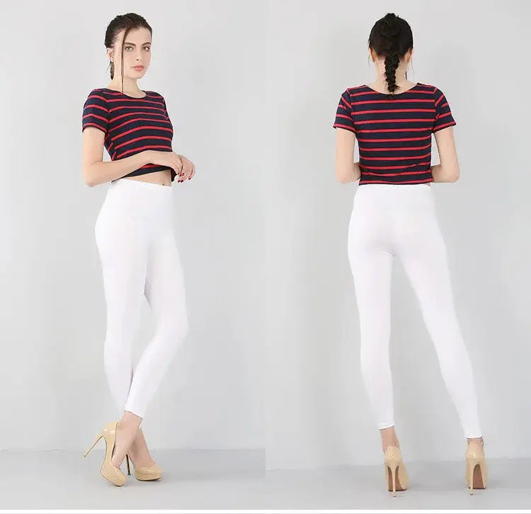 Bambusfaser-Stretch-Leggings für Frauen, Neun-Punkt, lässig, Übergröße, Frühling, Sommer und Herbst, neu von 2024 DSers Fulfillment