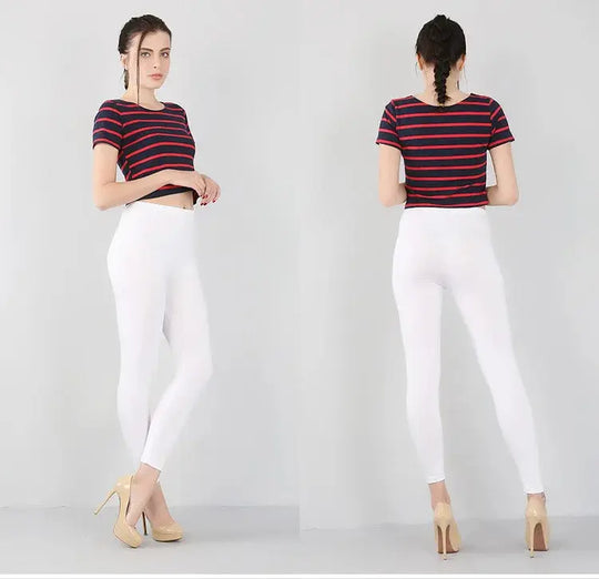 Bambusfaser-Stretch-Leggings für Frauen, Neun-Punkt, lässig, Übergröße, Frühling, Sommer und Herbst, neu von 2024 DSers Fulfillment