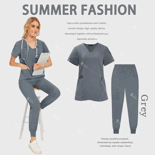 Großhandel Medizinische Uniformen, Jogginganzug, Arzt und Krankenschwester Scrubs, Krankenhaus chirurgische Arbeitskleidung, Multicolour Frauen Scrubs dsers-fulfillment-service