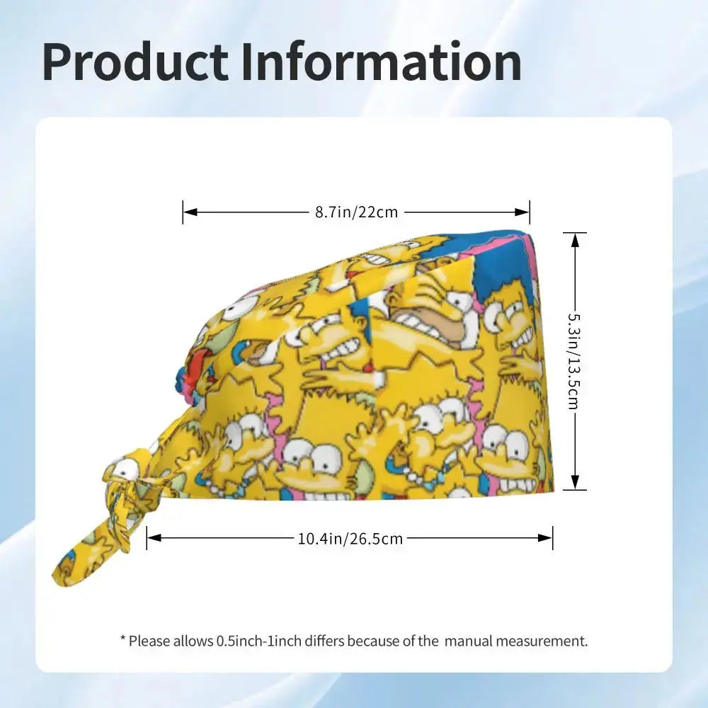 Personalisierte verstellbare Arbeitsmütze mit Gehirn Explosion, Simpsons chirurgische Kappe, chirurgische Kappe für Krankenpflege, Arzt, Chirurg, für Chef MedSurgery Store For Digital Health
