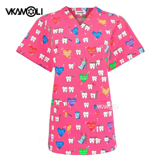 Tierklinik Spa Uniform, Damen Berufsbekleidung, Medizinischer Anzug, Peeling Tops, Peeling Shirt CJdropshipping