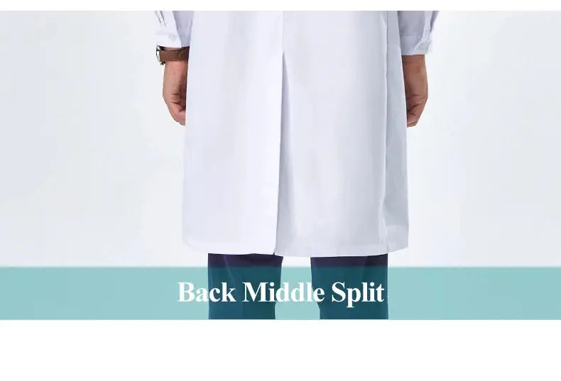 Günstiger weißer Laborkittel für Frauen, Männer, Studenten, Chemie, medizinische Fachkräfte, Krankenschwester, Langarm, Arztkittel XK002 MedSurgery Store For Digital Health