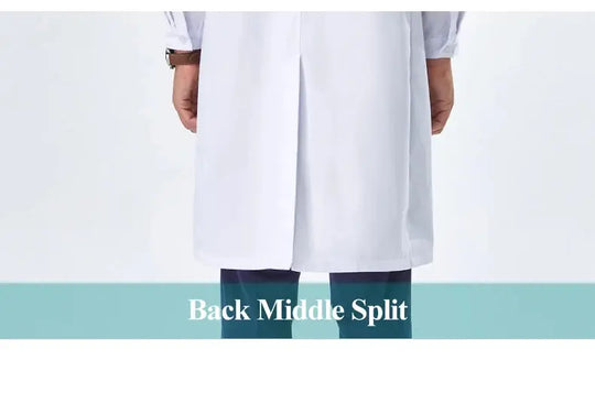 Günstiger weißer Laborkittel für Frauen, Männer, Studenten, Chemie, medizinische Fachkräfte, Krankenschwester, Langarm, Arztkittel XK002 MedSurgery Store For Digital Health