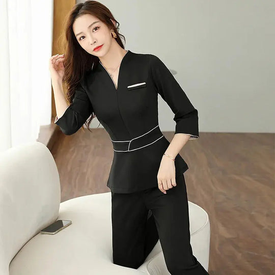 Sommer-Ästhetik-Uniform, Kurzarm-Schönheitssalon-Anzug, Damen-Spa-Ästhetikerin-Kleidung, Hotel-Massage-Arbeitskleidung, Koreanische Overalls-BC MedSurgery Store For Digital Health
