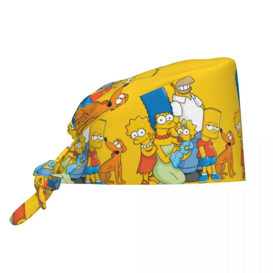 Personalisierte Die Simpsons Cartoon Cartoon medizinisches Personal Scrubs Hut Männer Frauen medizinische Krankenpflege chirurgische Scrub Kappen MedSurgery Store für digitale Gesundheit