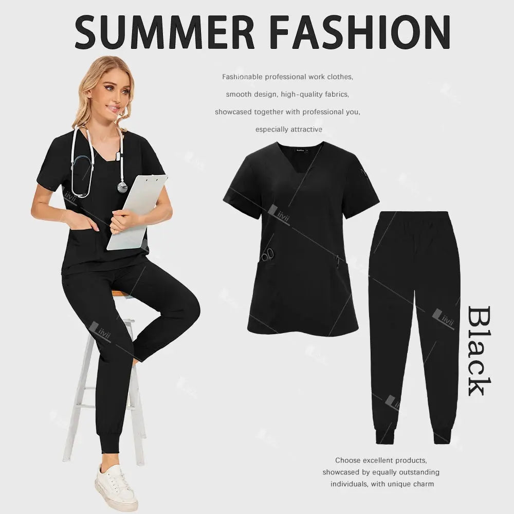 Großhandel Medizinische Uniformen, Jogginganzug, Arzt und Krankenschwester Scrubs, Krankenhaus chirurgische Arbeitskleidung, Multicolour Frauen Scrubs dsers-fulfillment-service