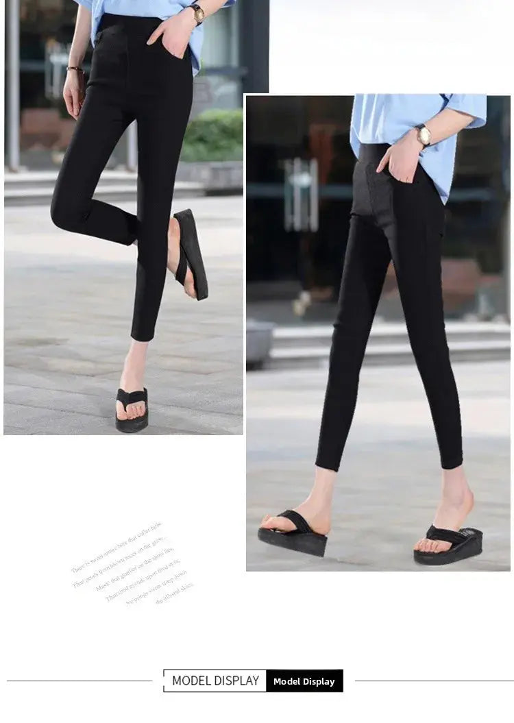 Frauen hohe Taille weiß dünne Leggings, Sommer achtzehn adeazant plonnings, kleine Fuß plonnings sie... MedSurgery Store für digitale Gesundheit