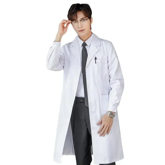 Krankenschwester-Overall, weißer Kittel, langärmelige medizinische Uniform für Frauen, kurzärmeliger medizinischer Laborkittel für Männer, Laborchemie für Universitäten MedSurgery Store For Digital Health