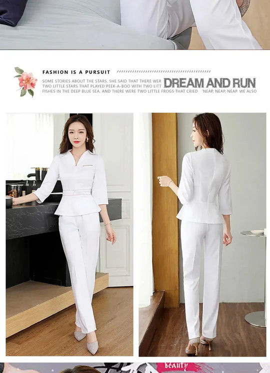 Sommer-Ästhetik-Uniform, Kurzarm-Schönheitssalon-Anzug, Damen-Spa-Ästhetikerin-Kleidung, Hotel-Massage-Arbeitskleidung, Koreanische Overalls-BC MedSurgery Store For Digital Health