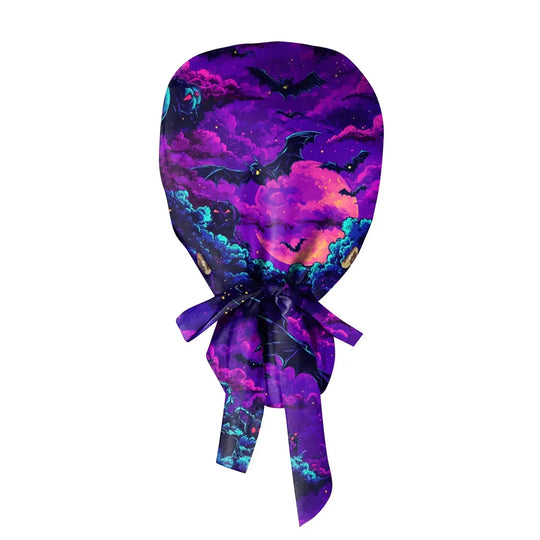 Unisex Halloween Print Scrub Cap für Ärzte oder Krankenschwestern - Scrub Cap mit Druck für medizinische Arbeit. Casual Style aus Baumwolle, bequem und stilvoll. CJdropshipping