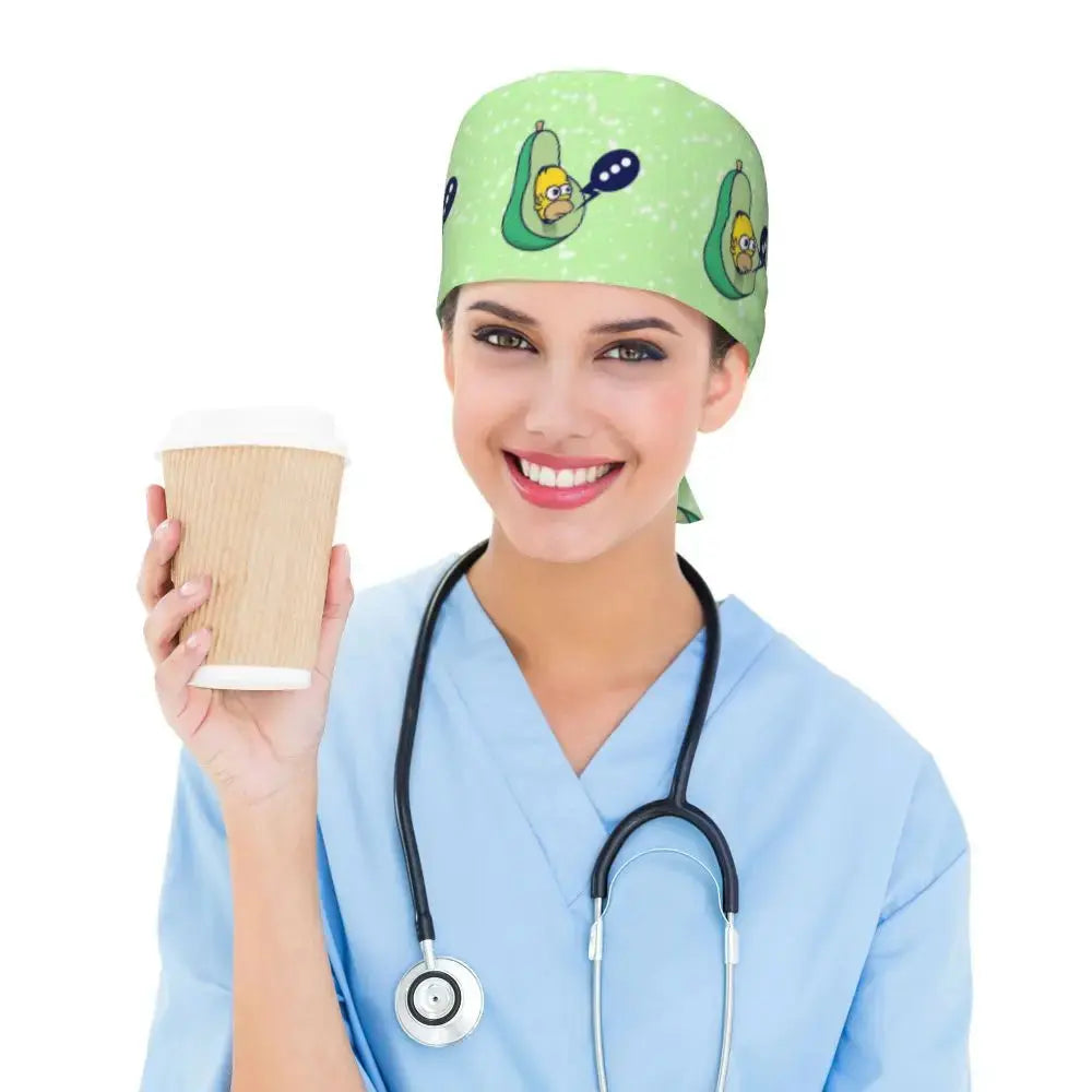 Personalisierte Die Simpsons Cartoon Cartoon medizinisches Personal Scrubs Hut Männer Frauen medizinische Krankenpflege chirurgische Scrub Kappen MedSurgery Store für digitale Gesundheit