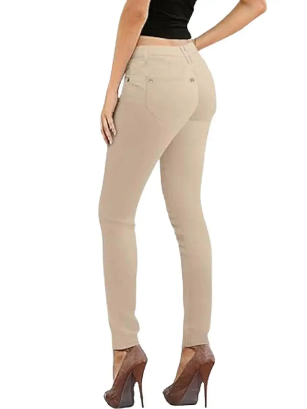 Damen-Jeans aus Baumwollstretch, Freizeithose, weiß, ultra-elastisch, bequem, für die Arbeit MedSurgery Store For Digital Health