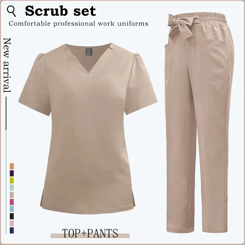 Kurze Ärmel Klinik Arbeitskleidung, Frauen Scrubs, Krankenhaus Scrubs, Dental Scrub Anzug, Krankenpflege Zubehör CJdropshipping