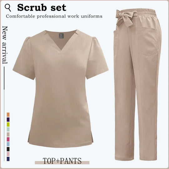 Kurze Ärmel Klinik Arbeitskleidung, Frauen Scrubs, Krankenhaus Scrubs, Dental Scrub Anzug, Krankenpflege Zubehör CJdropshipping