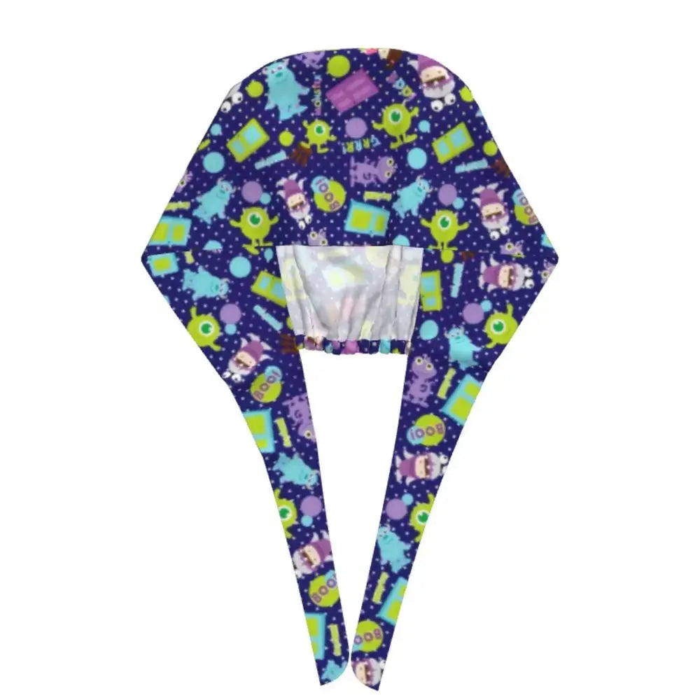 Personalisierte verstellbare Arbeitsmütze mit Monsters University Cartoon, chirurgische Mütze für Männer und Frauen, chirurgische Mütze für Krankenschwestern, Ärzte und Chirurgen MedSurgery Store For Digital Health