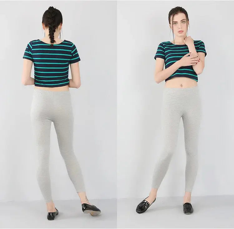 Bambusfaser-Stretch-Leggings für Frauen, Neun-Punkt, lässig, Übergröße, Frühling, Sommer und Herbst, neu von 2024 DSers Fulfillment