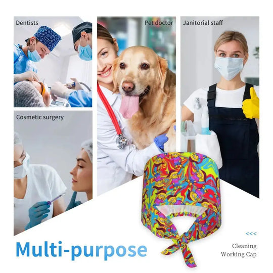 Personalisierte Die Simpsons Cartoon Cartoon medizinisches Personal Scrubs Hut Männer Frauen medizinische Krankenpflege chirurgische Scrub Kappen MedSurgery Store für digitale Gesundheit