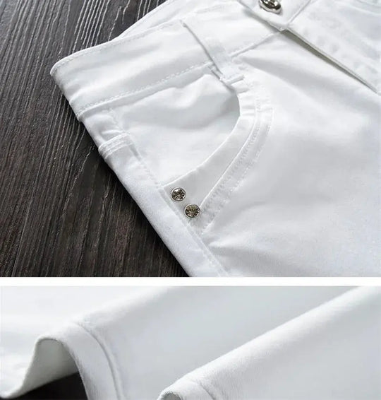 Weiße Skinny-Hose für Frauen, Skinny Jeans mit hoher Taille, Stretch, modisch, Frühling/Sommer/Herbst, 2022 MedSurgery Store For Digital Health