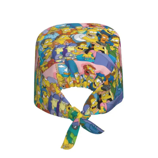 Personalisierte Die Simpsons Cartoon Cartoon medizinisches Personal Scrubs Hut Männer Frauen medizinische Krankenpflege chirurgische Scrub Kappen MedSurgery Store für digitale Gesundheit
