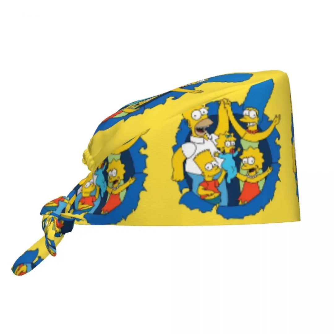 Personalisierte Die Simpsons Cartoon Cartoon medizinisches Personal Scrubs Hut Männer Frauen medizinische Krankenpflege chirurgische Scrub Kappen MedSurgery Store für digitale Gesundheit