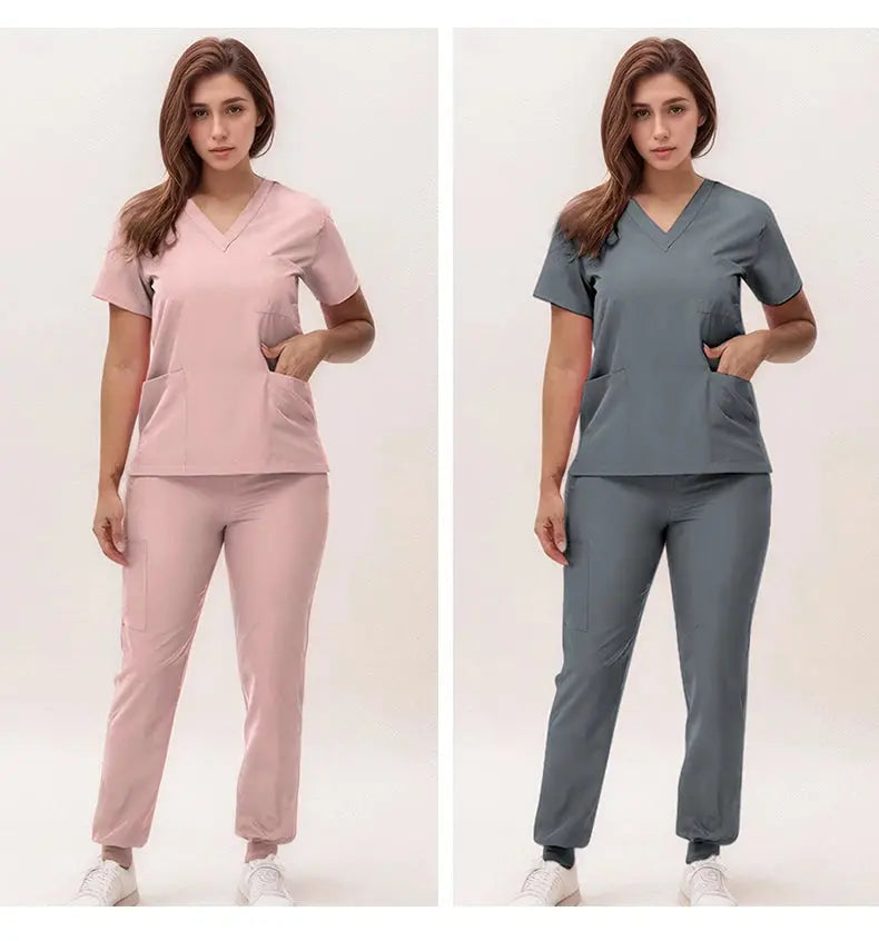 2025 neue V-Ausschnitt Krankenpflegekittel, Jogginghosen, OP-Kittel-Sets, Zahnarztkittel, Krankenhauskittel, Krankenhauskittel S21 MedSurgery Store For Digital Health