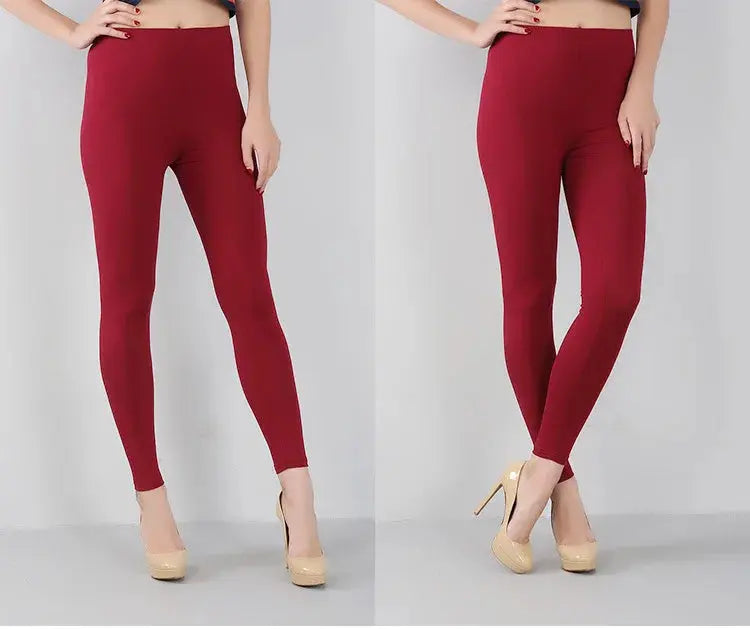Bambusfaser-Stretch-Leggings für Frauen, Neun-Punkt, lässig, Übergröße, Frühling, Sommer und Herbst, neu von 2024 DSers Fulfillment