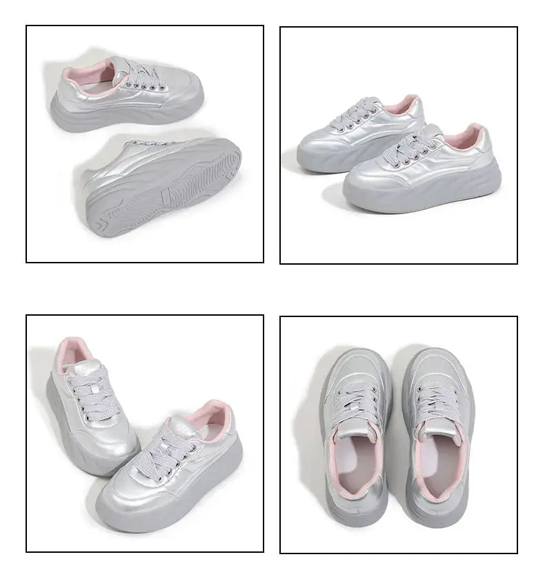 Frauen Weiße Schuhe 2025, Neue Flache Turnschuhe, Koreanischer Stil, Casual Sport, Vielseitige Brotschuhe MedSurgery Store For Digital Health