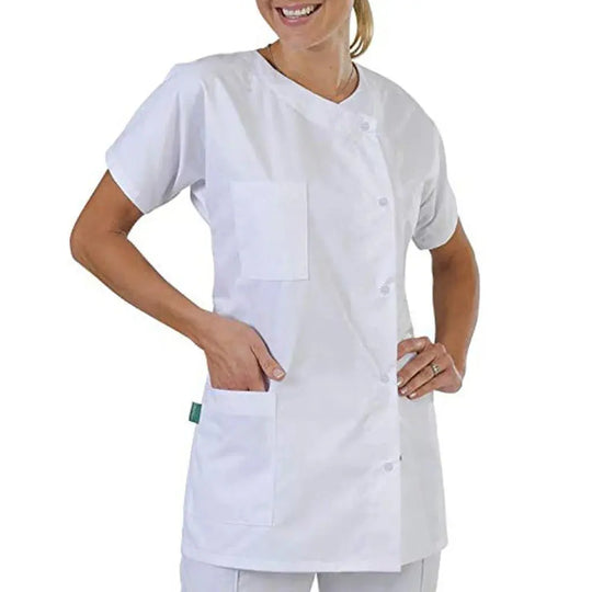 Krankenpflegekittel für Frauen, weißer Kittel, Uniformset, Klinikkittel, Arbeitskleidung, Krankenschwester-Ästhetiker-Outfits, Tops MedSurgery Store For Digital Health