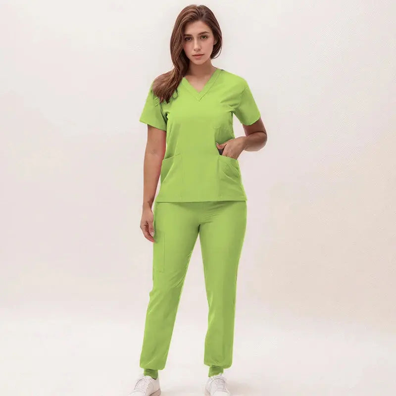 2025 neue V-Ausschnitt Krankenpflegekittel, Jogginghosen, OP-Kittel-Sets, Zahnarztkittel, Krankenhauskittel, Krankenhauskittel S21 MedSurgery Store For Digital Health