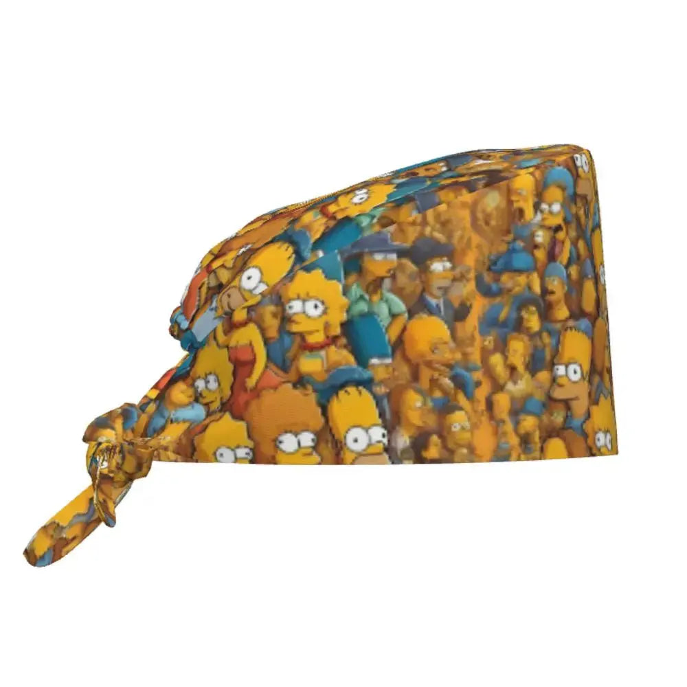 Personalisierte verstellbare Arbeitsmütze mit Gehirn Explosion, Simpsons chirurgische Kappe, chirurgische Kappe für Krankenpflege, Arzt, Chirurg, für Chef MedSurgery Store For Digital Health