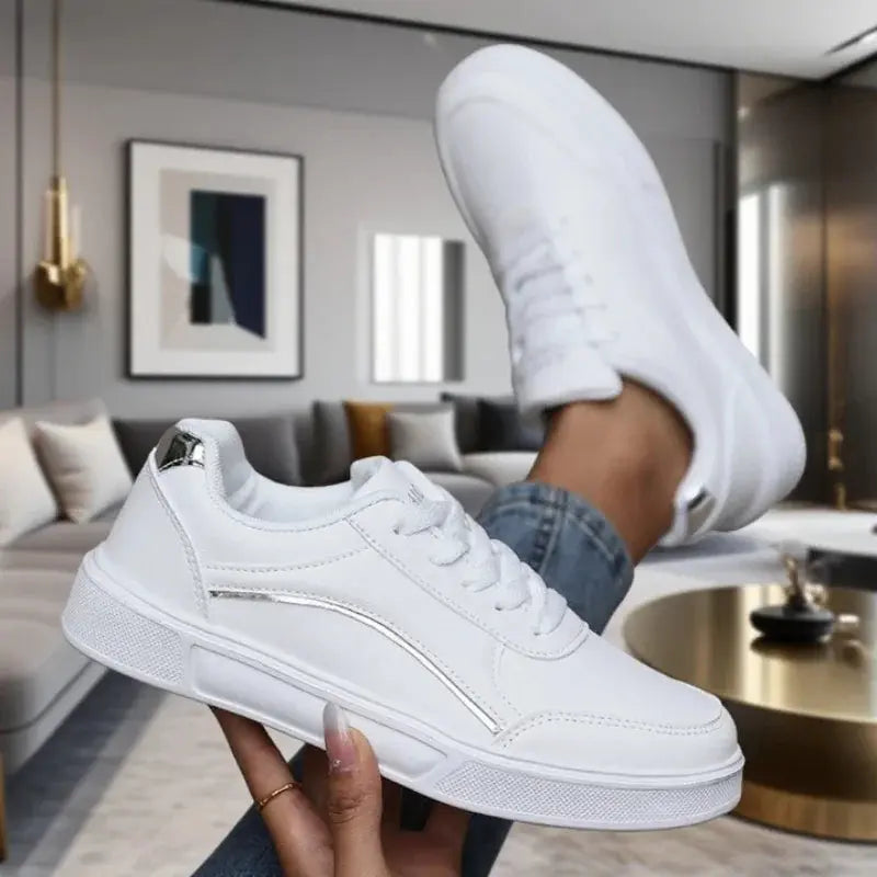 Modische weiße Laufschuhe für Frauen, leicht, atmungsaktiv, modisch, praktisch, lässig, modische ästhetische Laufschuhe MedSurgery Store For Digital Health