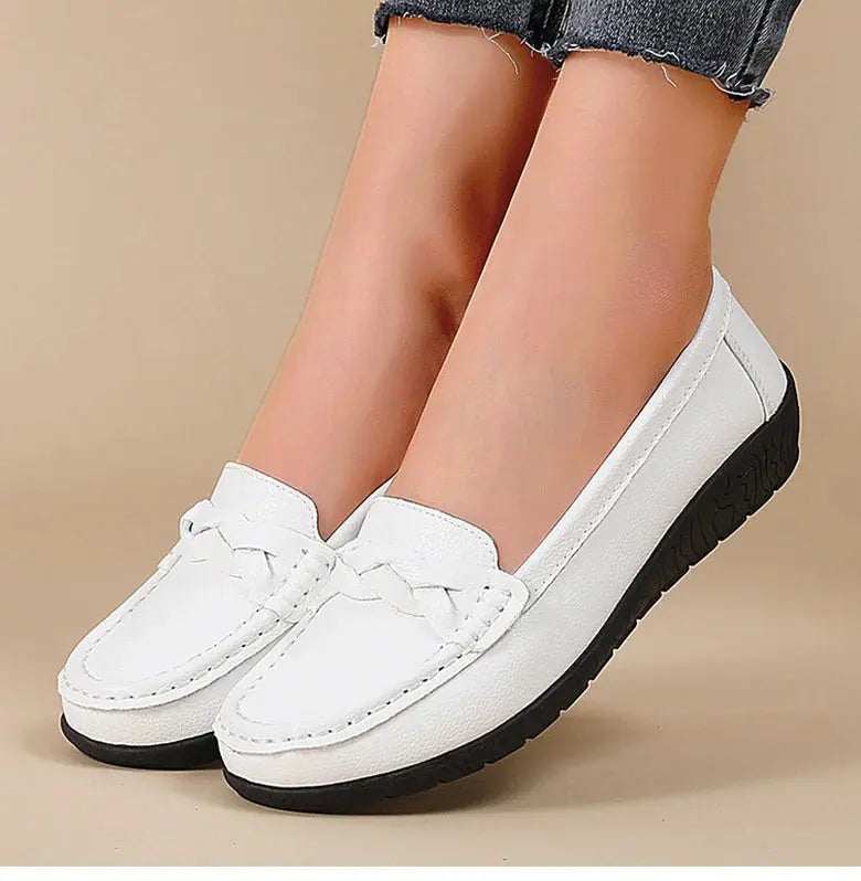 Damenschuhe 2025, Neue Weiche Leder Flache Schuhe, Damen Loafer, Casual Flache Schuhe, Damen Schuhe, Damen Weiße Schuhe MedSurgery Store For Digital Health