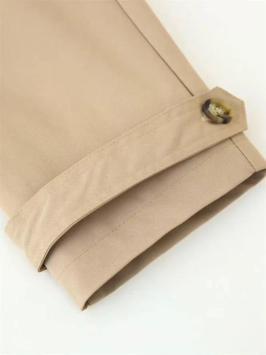 Damen Trenchcoat, neuer Kurzmantel mit Gürtel, Revers, elegantes Freizeitoberteil für Frauen 2025 MedSurgery Store For Digital Health