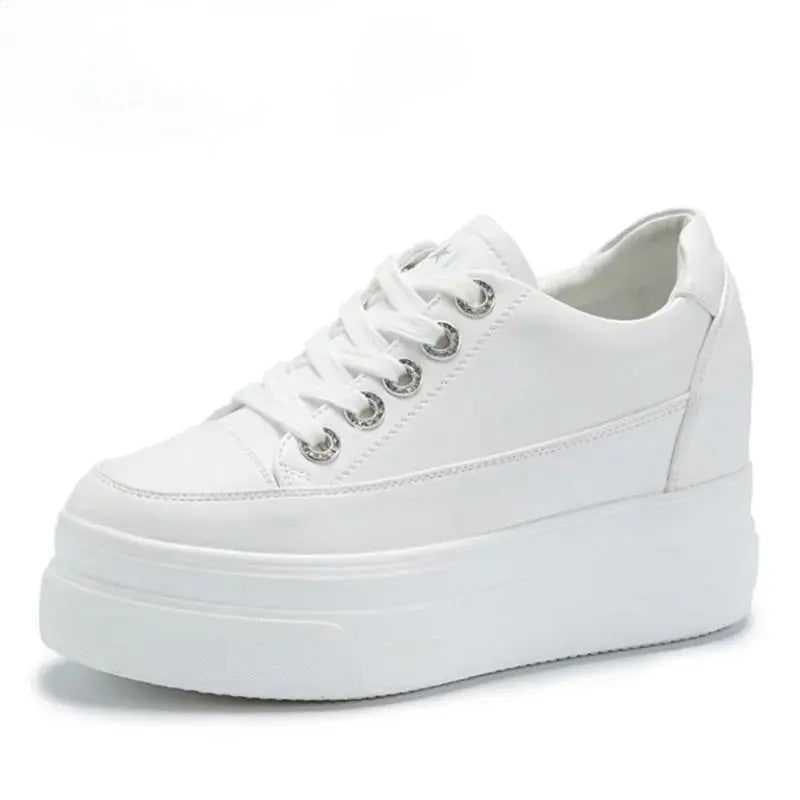 chaussures ete femme espadrille femme basket femme compensé Damen lässige Turnschuhe, atmungsaktiv und bequem weiße Schuhe mit 8CM Fersen, Plattform Höhe steigen, Herbst, 2022 MedSurgery Store For Digital Health