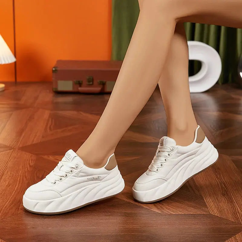 Frauen Weiße Schuhe 2025, Neue Flache Turnschuhe, Koreanischer Stil, Casual Sport, Vielseitige Brotschuhe MedSurgery Store For Digital Health