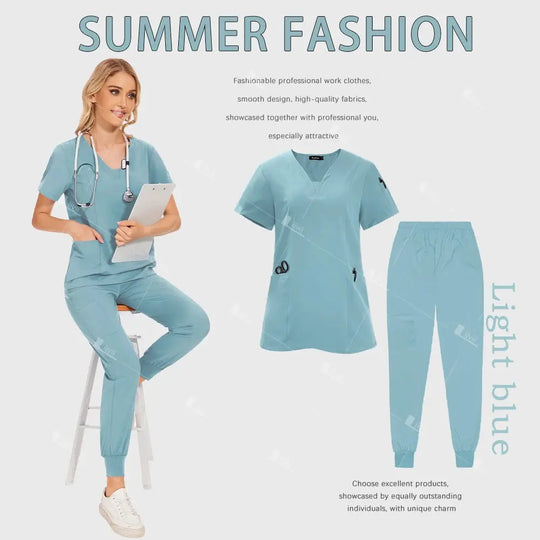 Großhandel Medizinische Uniformen, Jogginganzug, Arzt und Krankenschwester Scrubs, Krankenhaus chirurgische Arbeitskleidung, Multicolour Frauen Scrubs dsers-fulfillment-service