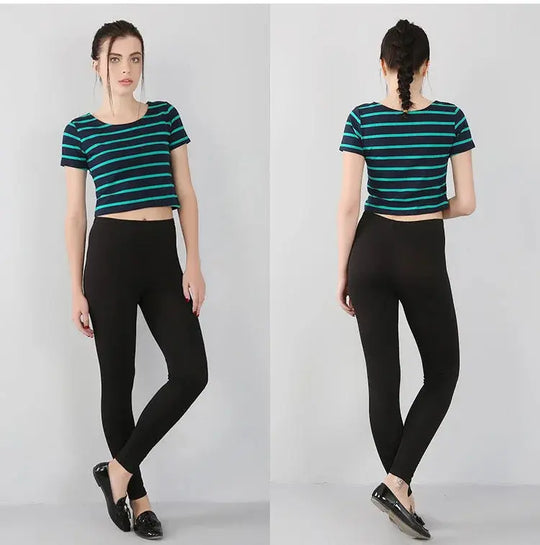 Bambusfaser-Stretch-Leggings für Frauen, Neun-Punkt, lässig, Übergröße, Frühling, Sommer und Herbst, neu von 2024 DSers Fulfillment