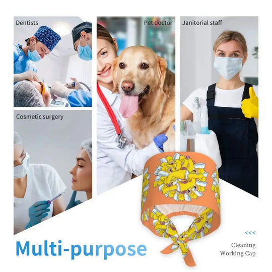 Personalisierte Die Simpsons Cartoon Cartoon medizinisches Personal Scrubs Hut Männer Frauen medizinische Krankenpflege chirurgische Scrub Kappen MedSurgery Store für digitale Gesundheit