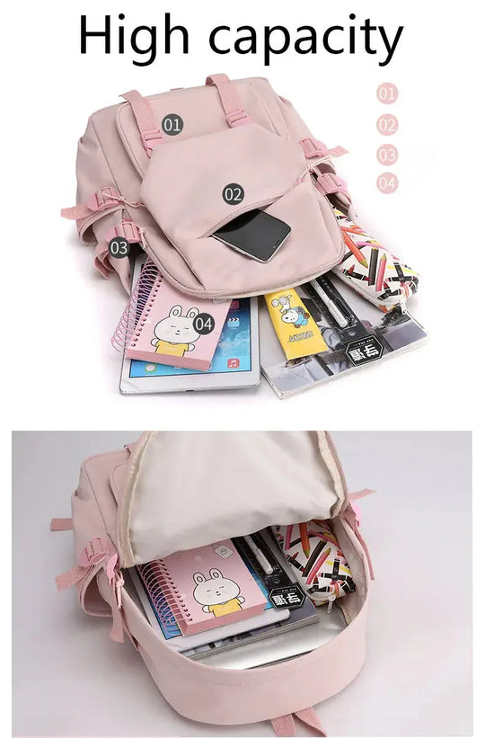 Anime blau Schloss Rucksack, Mode Reise-Rucksäcke für Männer und Frauen, Outdoor-Sport-Schultasche MedSurgery Store For Digital Health