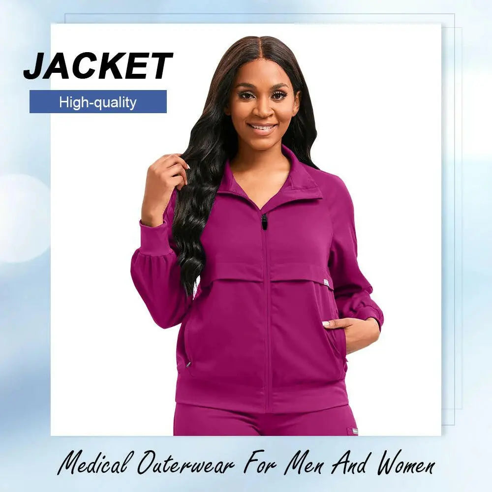 Großhandelspreis medizinische Scrub Uniform Jacke Frauen Männer Dental Scrub Gesundheitswesen Uniform Beauty Salon Manicurist Reinigung tragen neu