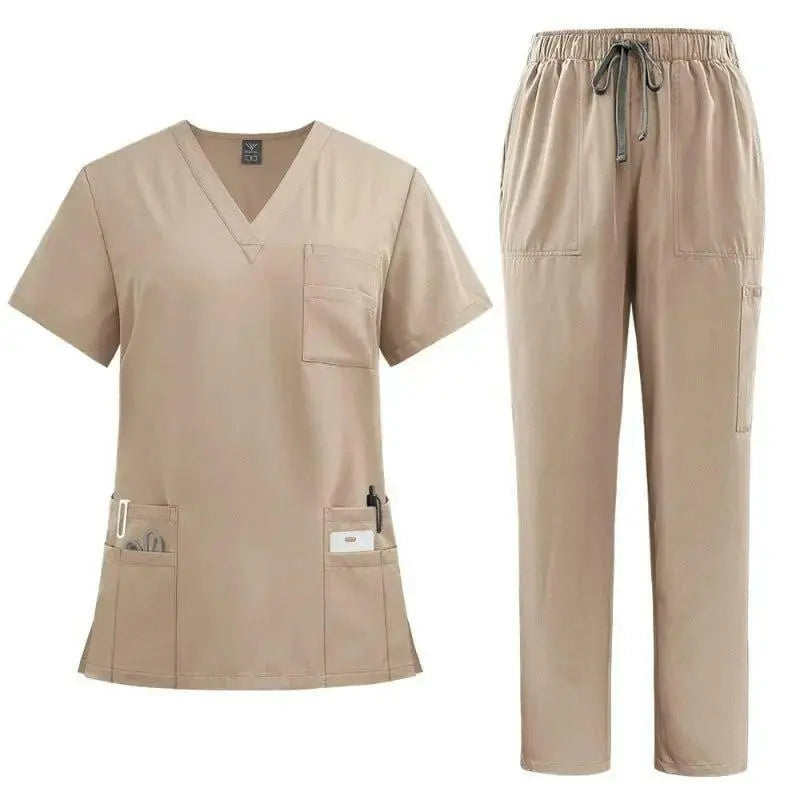 Klassische neue Krankenschwester Scrubs Set Männer Krankenschwester Zubehör Medizinische Uniform Chirurgische Dental Klinische Top Hosen Labor Arbeitskleidung