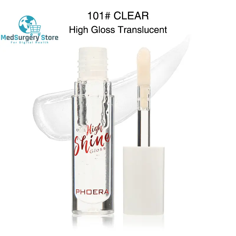 Crystal Lip Balm und Long-Lasting Moisturizing Lip Glaze - Fester Gelee-Lippenstift mit Water Wave Mirror Finish für verbesserte Lippenpflege und Make-up