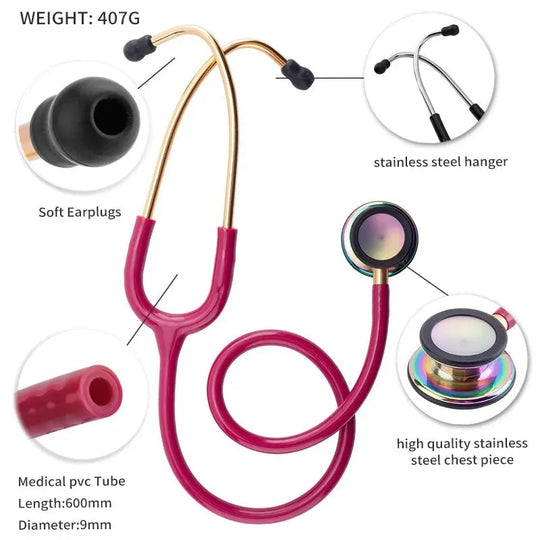 Professionelle doppelseitige medizinische Stethoskop - Medizinische AusrüstungMedizinische AusrüstungModsers - Fulfillment - ServiceMedSurgery Store For Digital Health1005009192649741 - Rose Red - Gold - United StatesRose Red - GoldUnited StatesProfessional doppelseitige medizinische Stethoskop - Medizinische Ausrüstung.