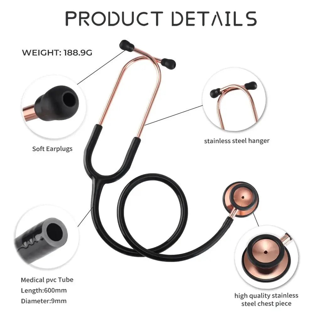 Professionelles doppelseitiges medizinisches Stethoskop - Medizinische AusrüstungMedizinische AusrüstungModsers - Fulfillment - ServiceMedSurgery Store For Digital Health1005009192649741 - Schwarz - Rose Gold - United StatesSchwarz - Rose GoldUnited StatesProfessionelles doppelseitiges medizinisches Stethoskop - Medizinische Ausrüstung.
