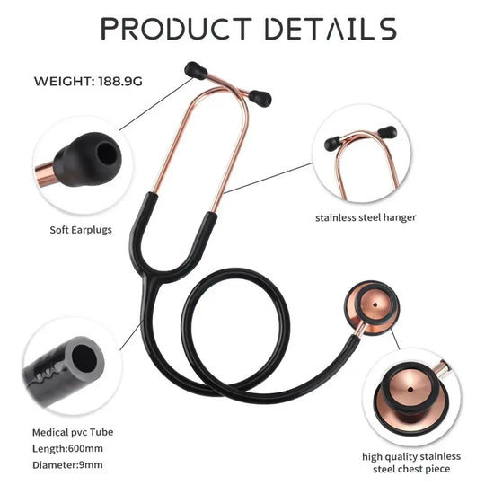 Professionelles doppelseitiges medizinisches Stethoskop - Medizinische AusrüstungMedizinische AusrüstungModsers - Fulfillment - ServiceMedSurgery Store For Digital Health1005009192649741 - Schwarz - Rose Gold - United StatesSchwarz - Rose GoldUnited StatesProfessionelles doppelseitiges medizinisches Stethoskop - Medizinische Ausrüstung.